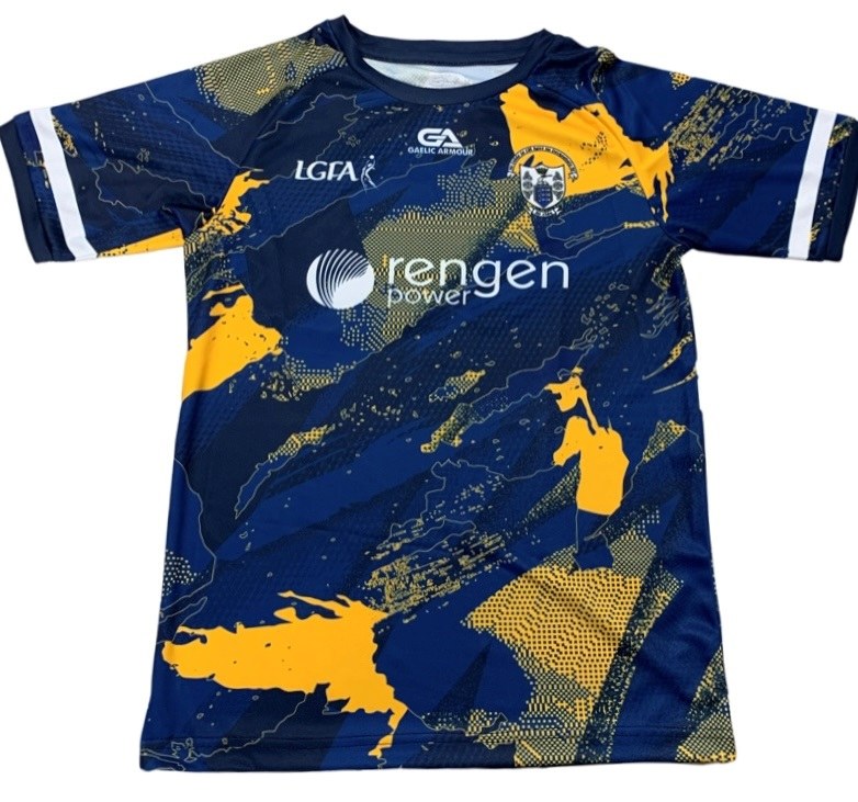 Gaelic Armour Clare LGFA Training Jersey (Navy Royal Amber) Age 56